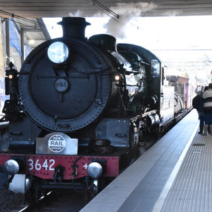 The 3642 on the platform at  Penrith