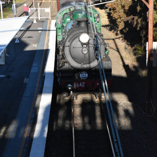 Entering Blaxland Station