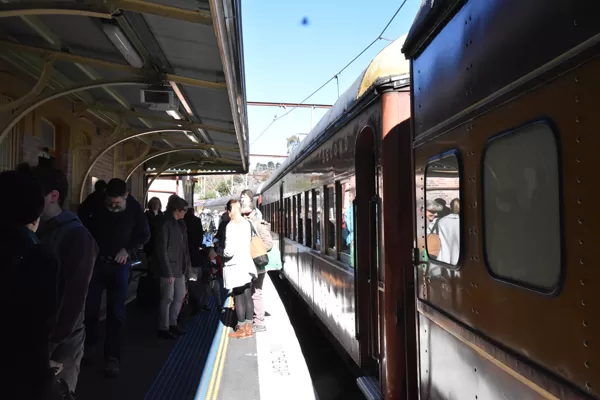 Arrival at Wentworth Falls