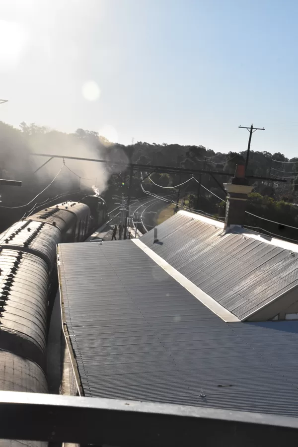 Exiting Blaxland Station