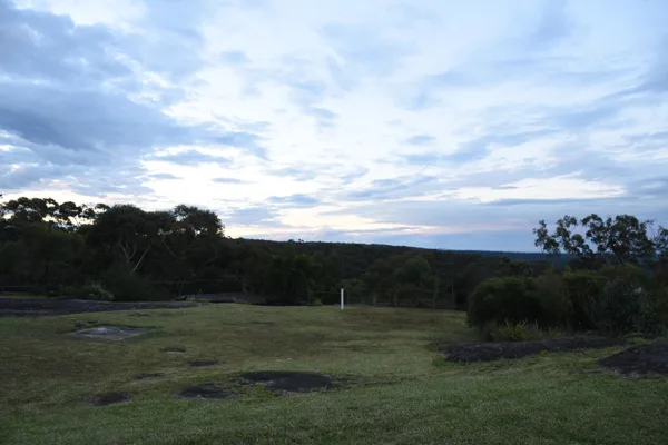 Linden looking west at dusk